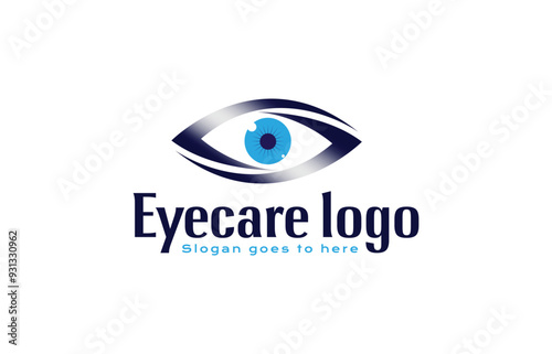 Modern and professional eye care logo design, ideal for opticians, eye clinics, and vision care businesses. Features sleek elements, minimalist style, and a focus on clarity for impactful branding.