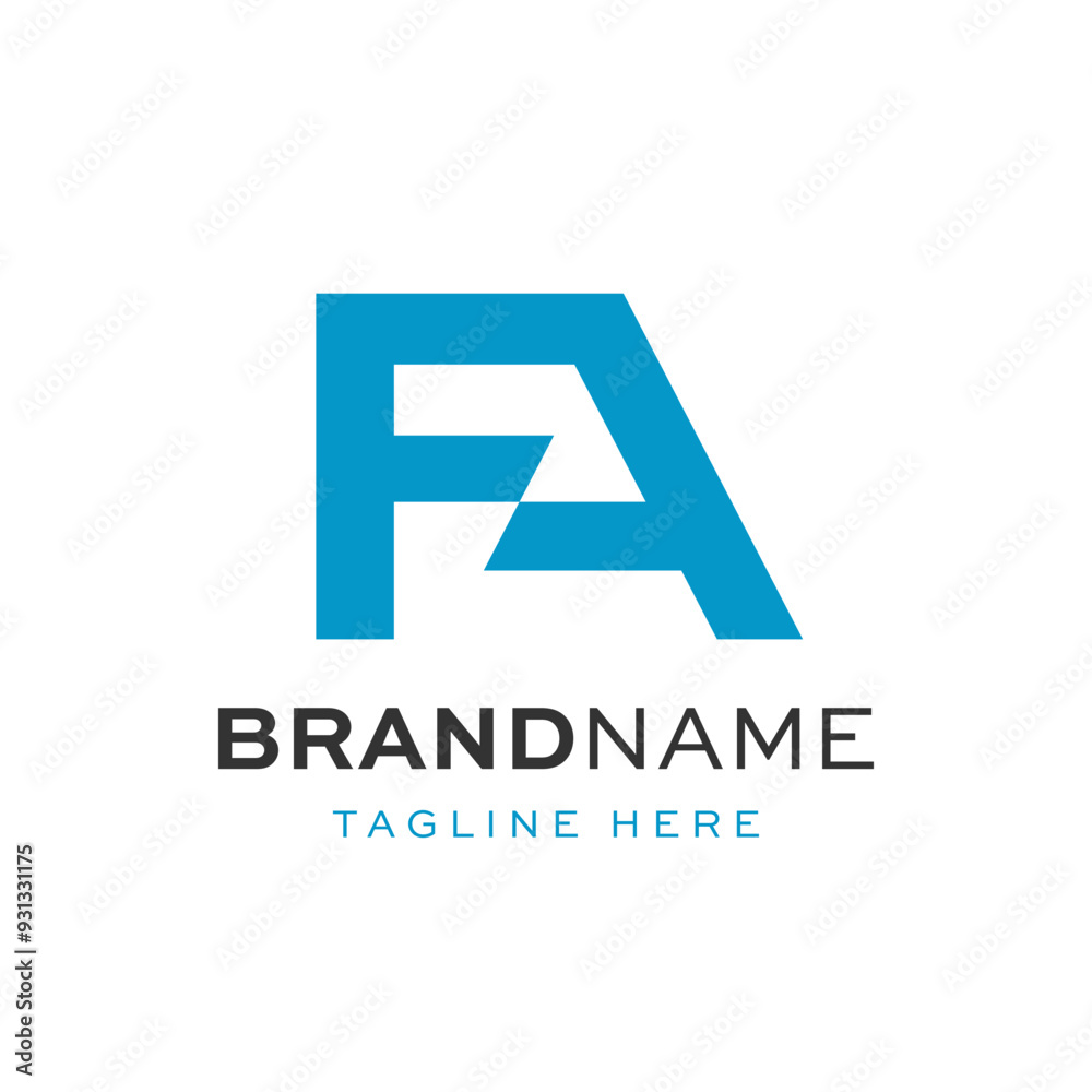 simple logo letter F and A edge for company logo symbol icon flat stock vector design simple logo letter F and A edge for company logo symbol icon flat stock vector design