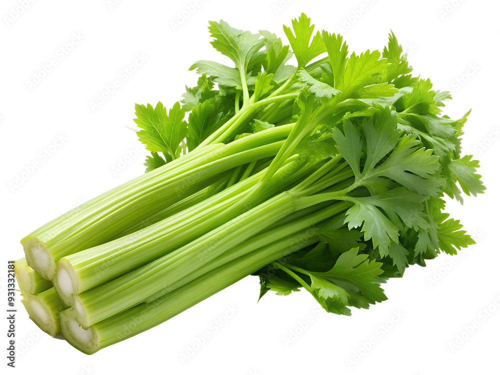 Celery isolated on transparent background png Celery isolated on transparent background png