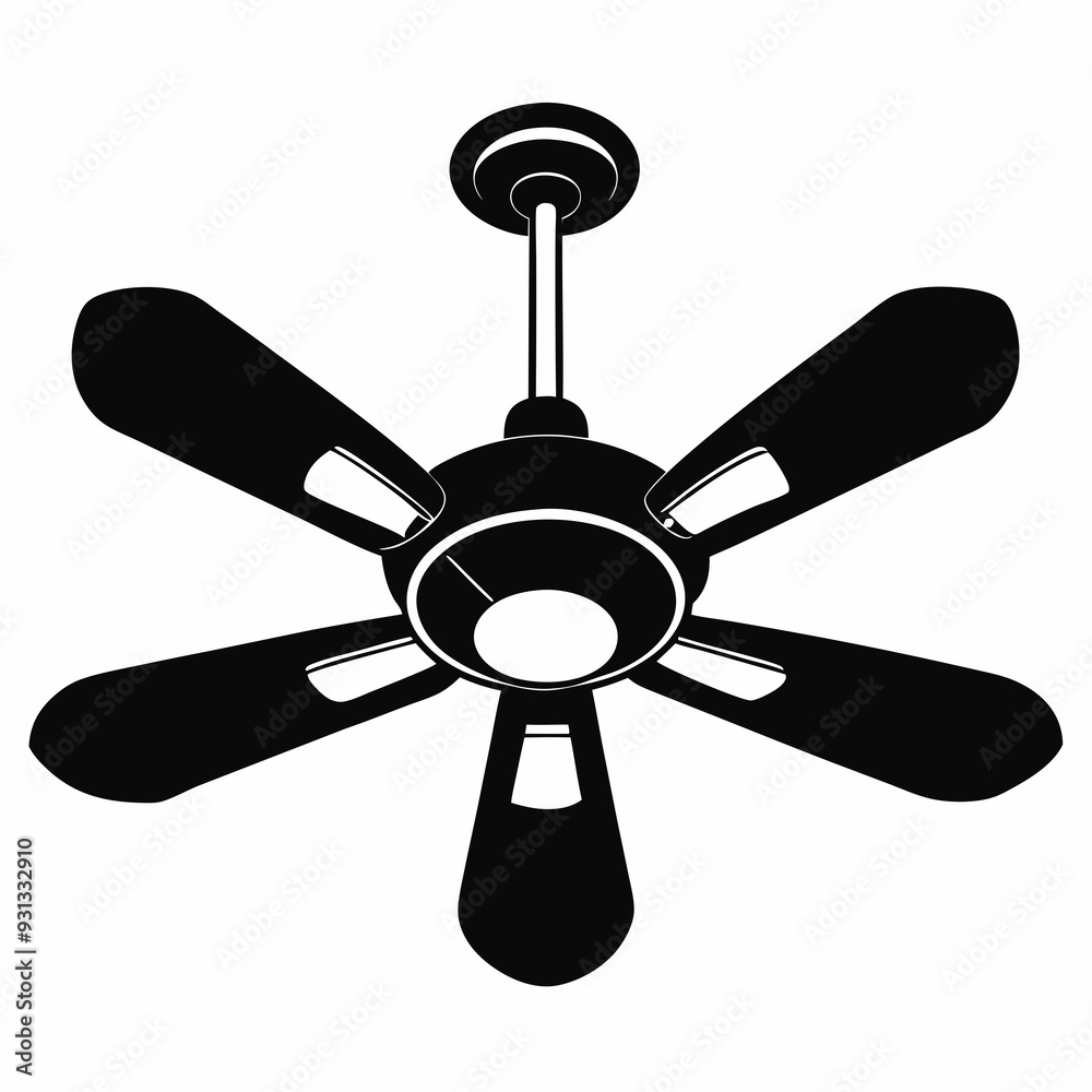 ceiling fan black silhouette ceiling fan black silhouette