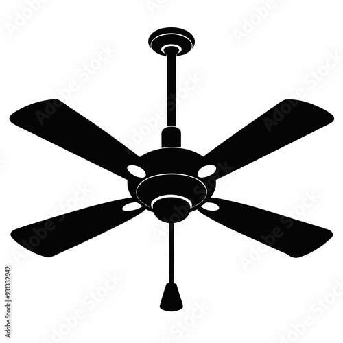 ceiling fan black silhouette