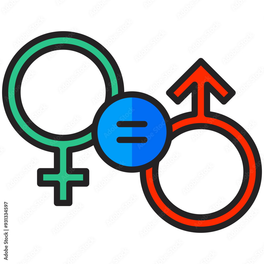 Gender Equality Icon Gender Equality Icon