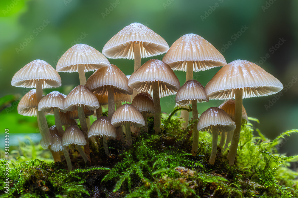 Fototapeta premium mushroom plants in the forest
