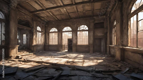 Interior of an old abandoned building