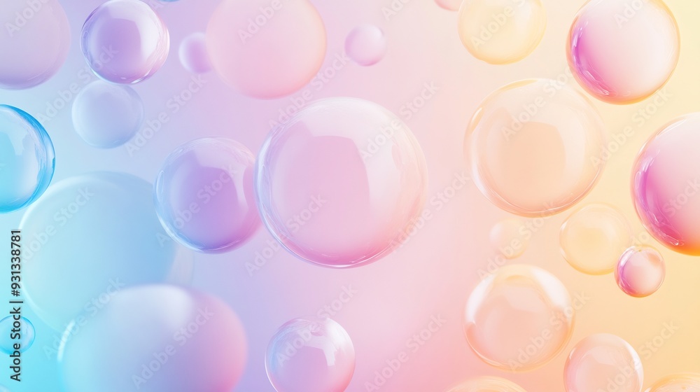 Abstract Colorful Bubbles Background