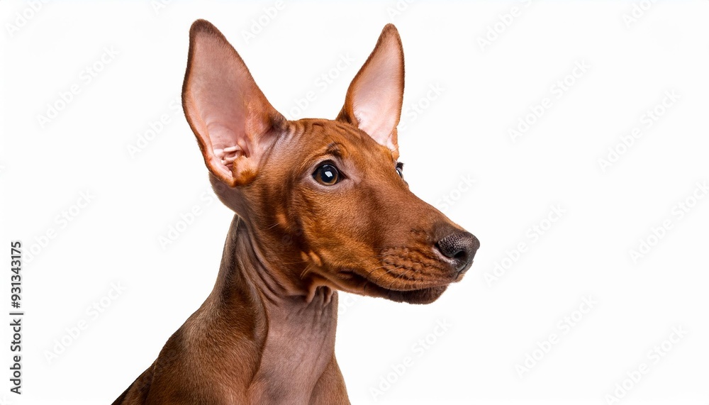 ファラオ・ハウンドの子犬のポートレート(Pharaoh Hound puppy portrait on white background)
ファラオ・ハウンドの子犬のポートレート(Pharaoh Hound puppy portrait on white background)