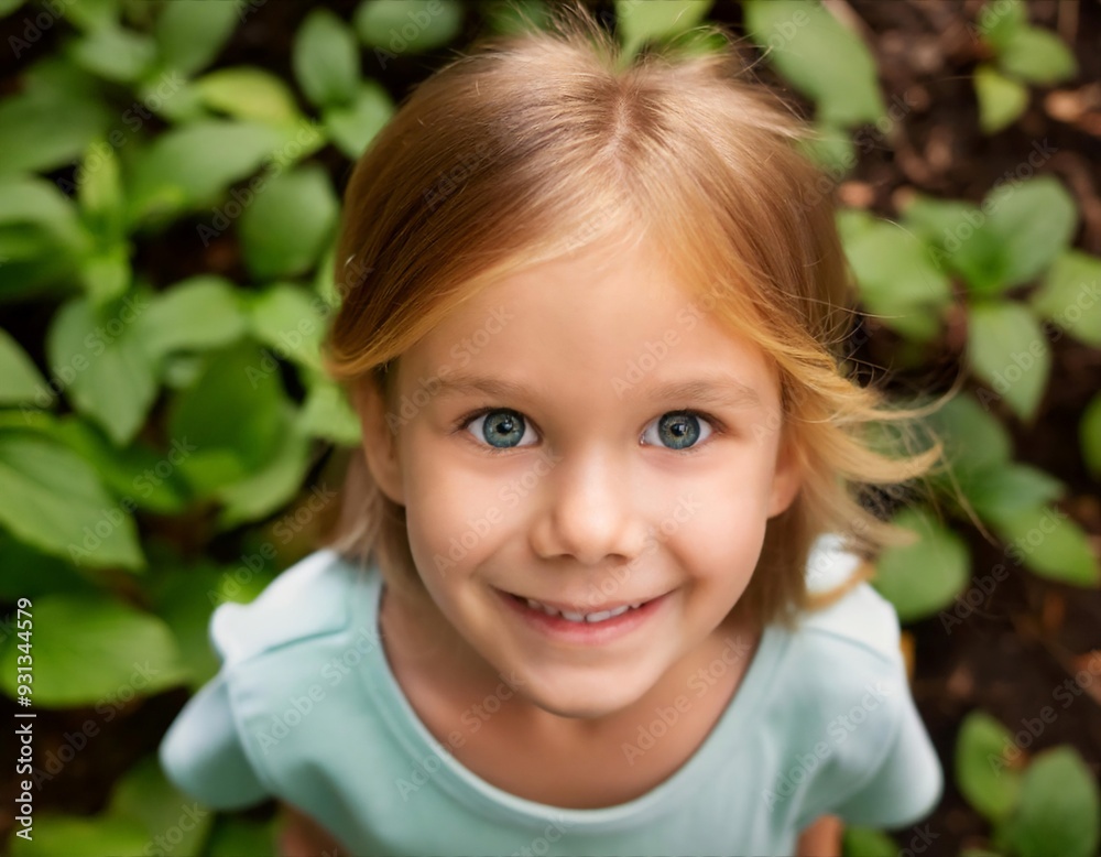 Close Up of Child Expressing Wonder in Nature Close Up of Child Expressing Wonder in Nature