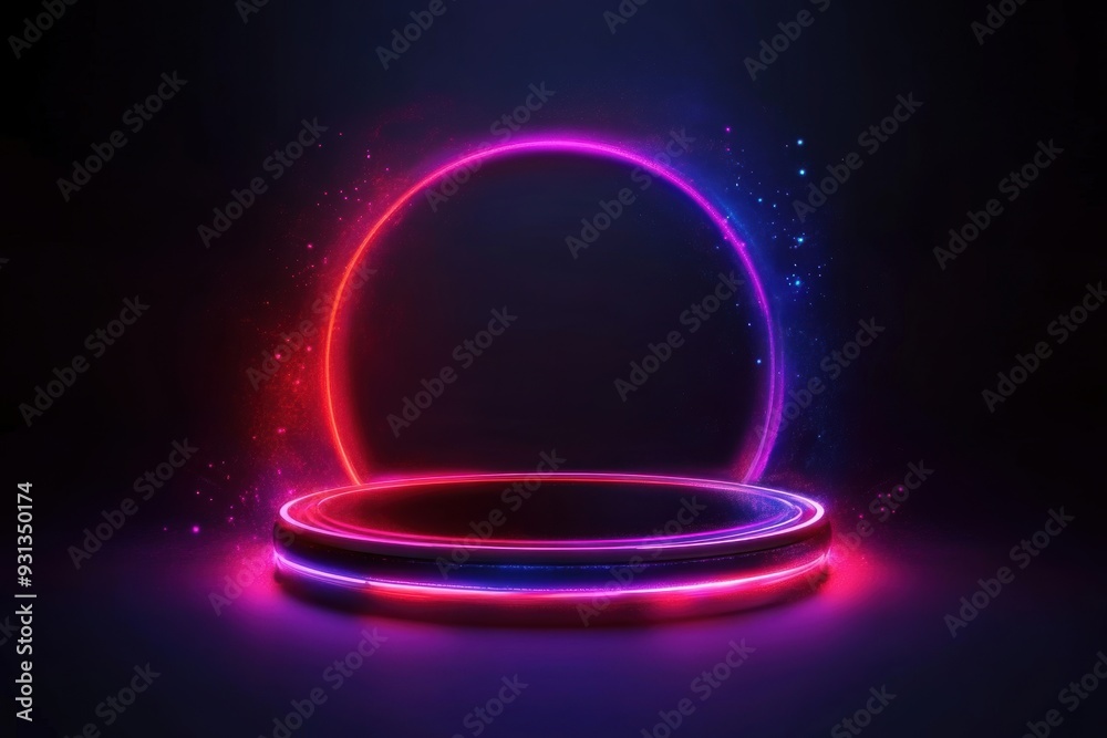 A circular graph with a radial axis and gradient distribution A circular graph with a radial axis and gradient distribution