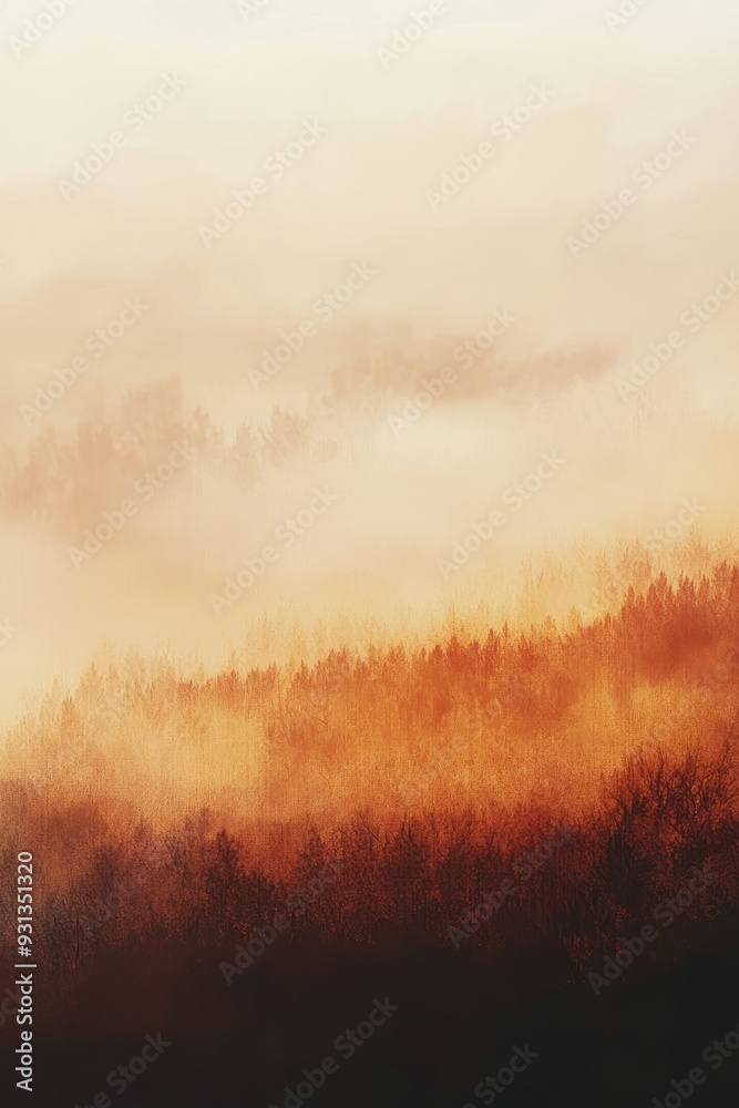 Fototapeta premium misty morning in the forest