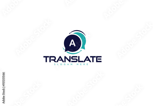 translator logo design . translator icon design . translator creative logo design . 