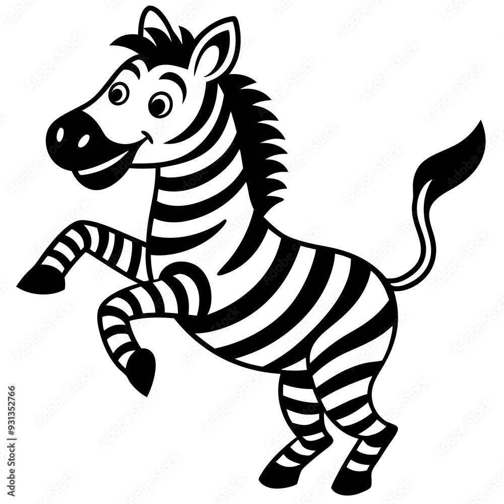 Fototapeta premium zebra vector illustration