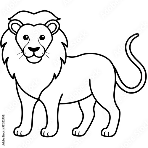 cartoon lion cartoon