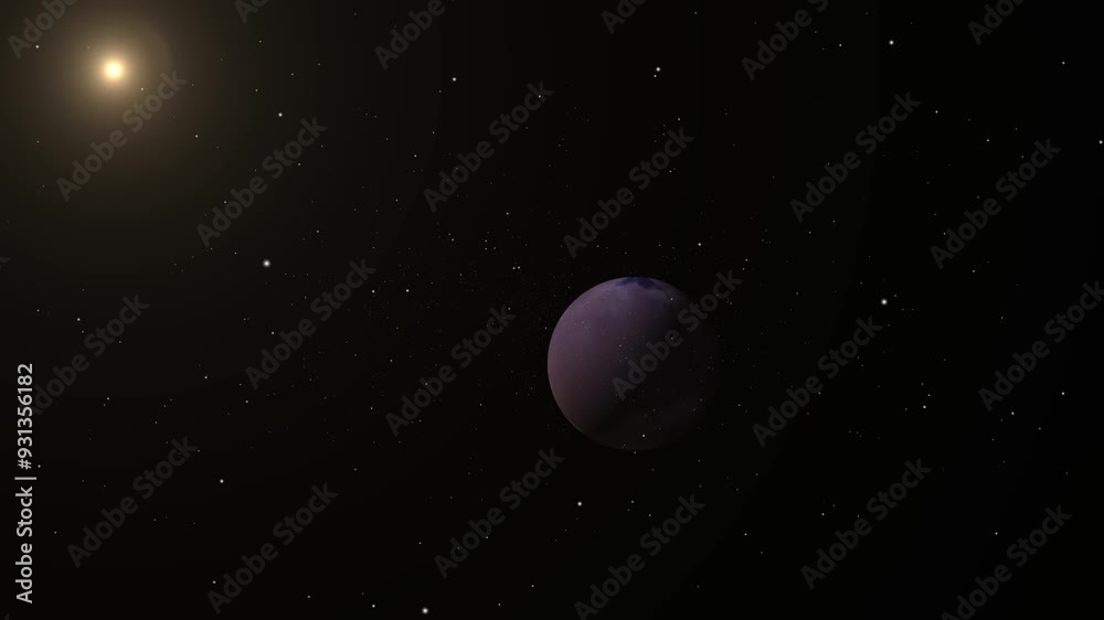 planet near bright star in space planet near bright star in space