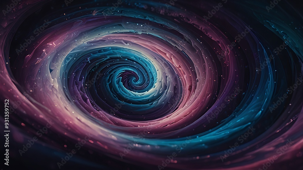 A swirling galaxy with vibrant hues of blue, purple, and pink, creating a mesmerizing cosmic whirlpool A swirling galaxy with vibrant hues of blue, purple, and pink, creating a mesmerizing cosmic whirlpool