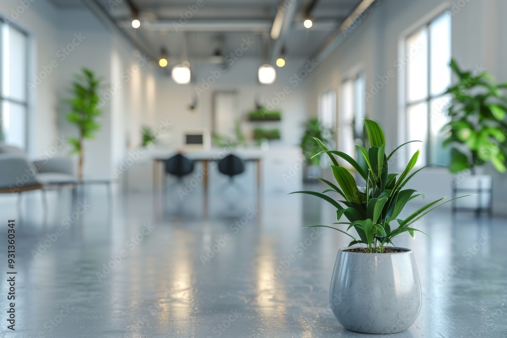 Modern office interior, defocused background Modern office interior, defocused background