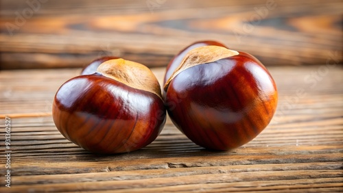 Close up of two cute chestnuts lying side by side, representing love and affection , chestnuts, love, couple, romance, cute photo