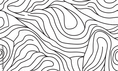 abstract waves pattern background for fabric, textile, design, banner isolated vector 