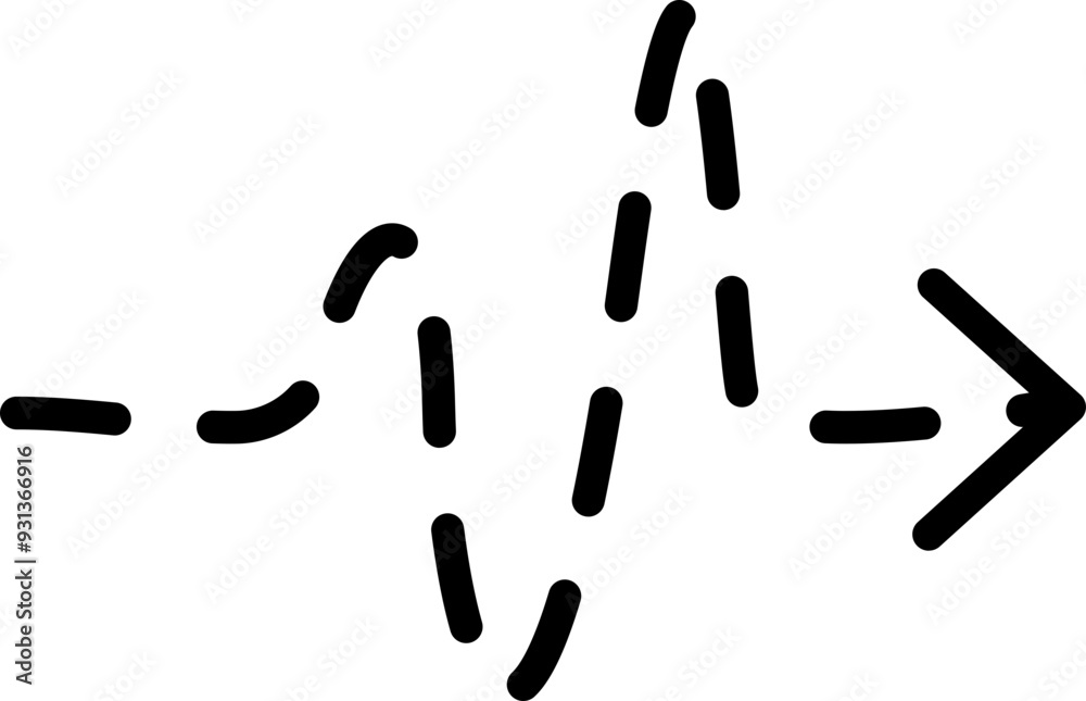 Hand drawn arrow sign. Handdrrawn svg arrows. Isolated direction doodle arrow icon