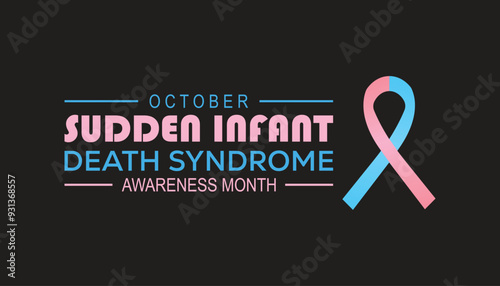 Sudden Infant death syndrome SIDS awareness month is observed every year on October. Medical Healthcare Awareness concept. background, placard, banner template Vector illustration design.