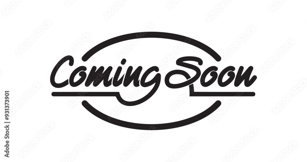 Coming soon handwritten composition. Vector typography design. Great for Promotion text on banners, cards, and social media posts Coming soon handwritten composition. Vector typography design. Great for Promotion text on banners, cards, and social media posts
