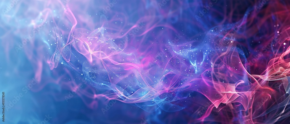 Obraz premium A colorful, swirling background with a purple and blue hue