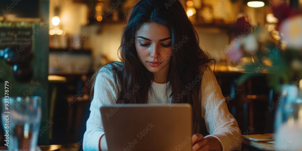 Working Woman in Bar Working Woman in Bar