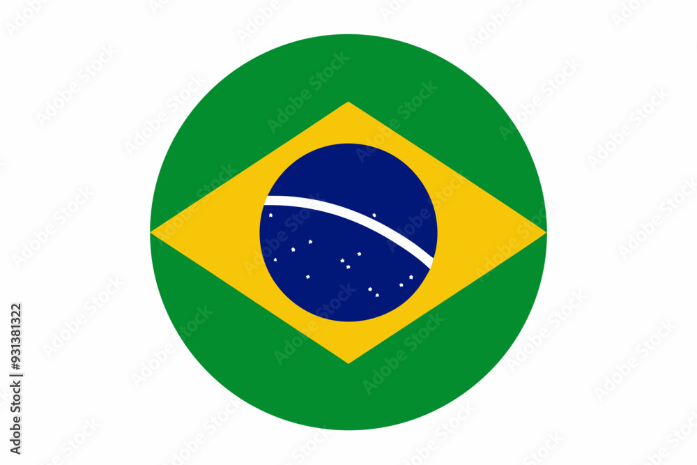 Obraz premium Independence and illuminated flag of Brazil