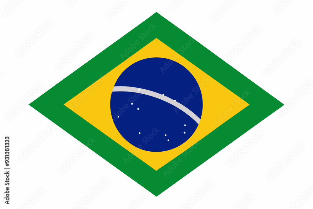 Fototapeta premium Independence and illuminated flag of Brazil