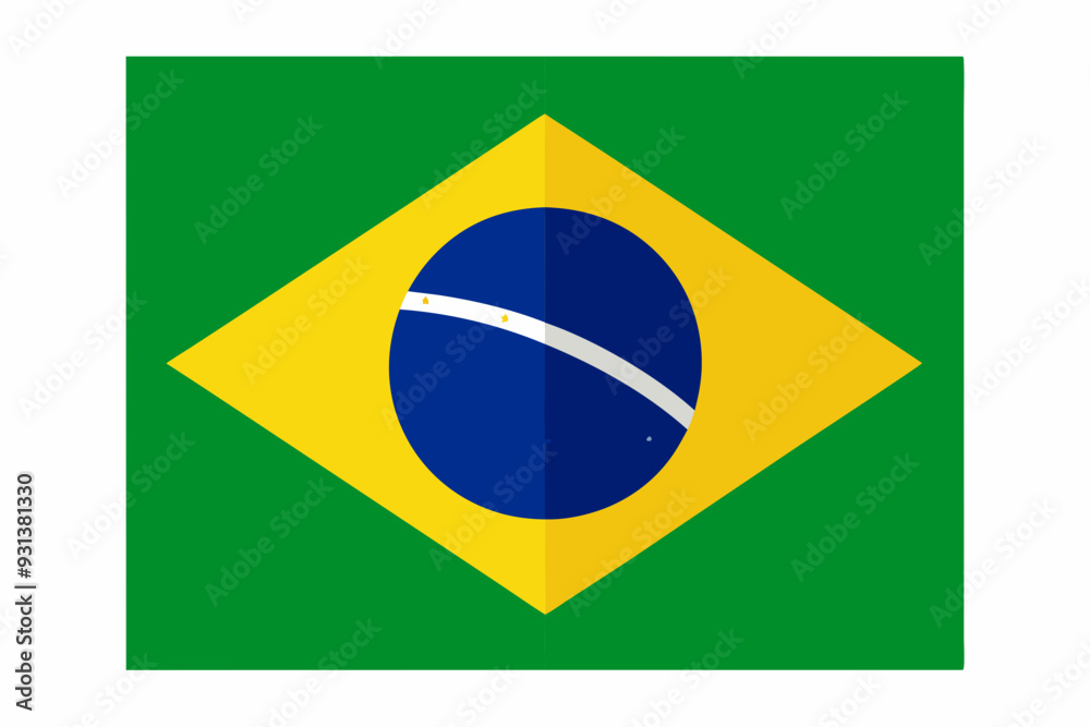 Obraz premium Independence and illuminated flag of Brazil