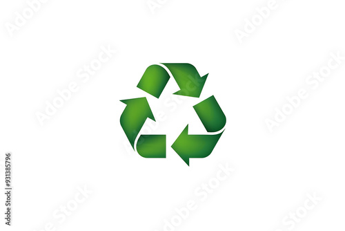 Sustainability Recycling Clean Energy Icon Style Basic Symbol on White Background