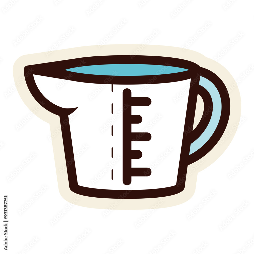 measuring cup sticker measuring cup sticker
