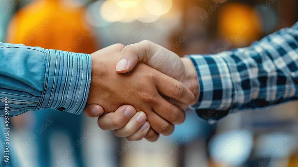 Architect and Engineer Shaking Hands on Construction Site, Celebrating Teamwork and Cooperation After Agreement Architect and Engineer Shaking Hands on Construction Site, Celebrating Teamwork and Cooperation After Agreement