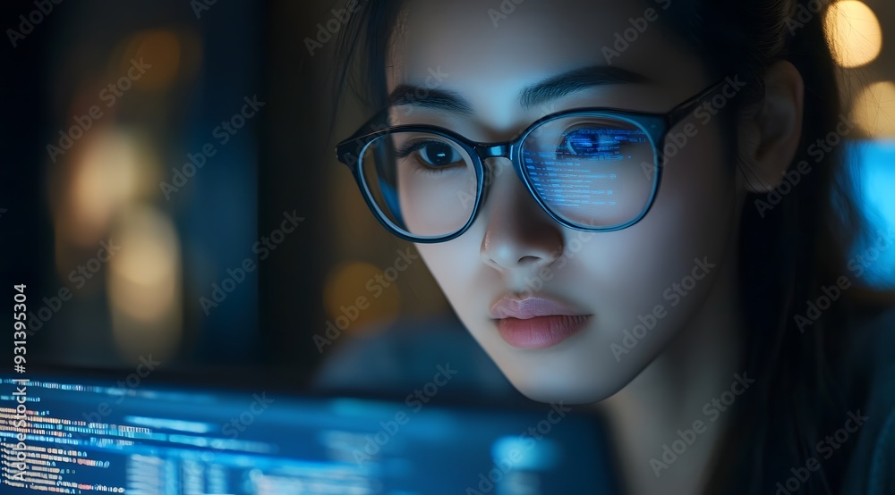Computer programmer, software engineer typing, coding javascript on laptop computer, software development concept Computer programmer, software engineer typing, coding javascript on laptop computer, software development concept