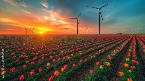 windmill in the field