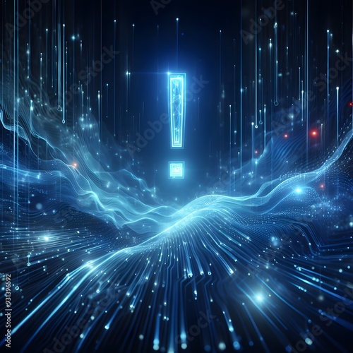 Exclamation mark ! virtual fractal realms