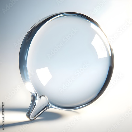 Transparent chat symbol