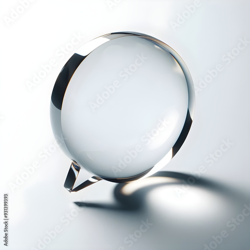 Glass conversation bubble