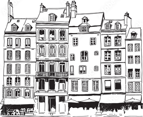 Photography Drawing bay of Honfleur