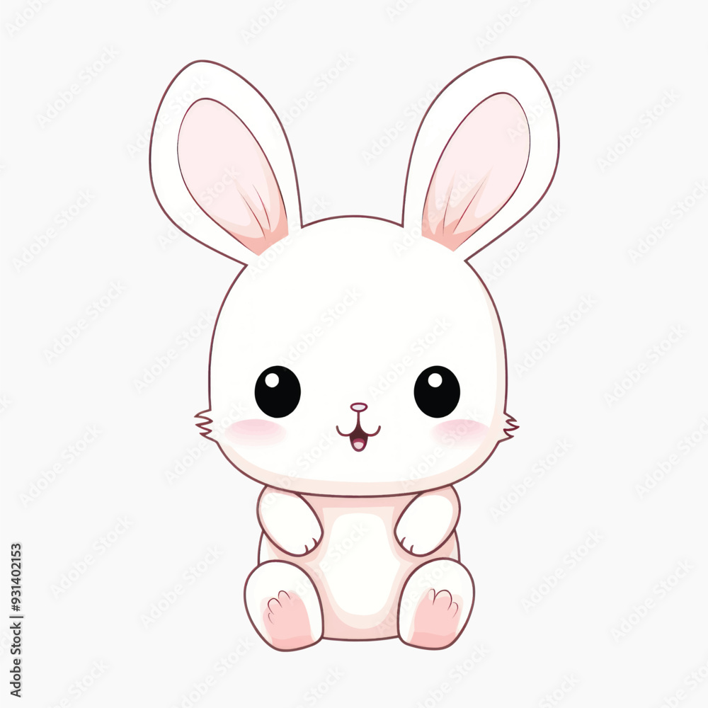 Cute kawaii bunny illustration Cute kawaii bunny illustration