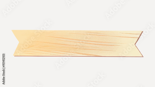 beige paper banner illustration vector