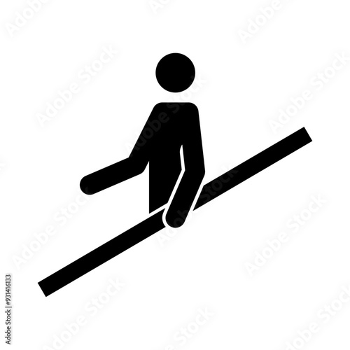 ISO mandatory safety signs_use handrail. symbol only	
