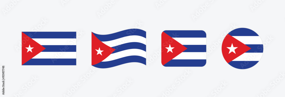 Vector Cuba flag. Set of Cuba Flags Collection.
Vector Cuba flag. Set of Cuba Flags Collection.