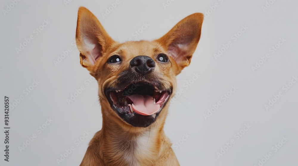 Funny dog isolated on white. Funny dog isolated on white.