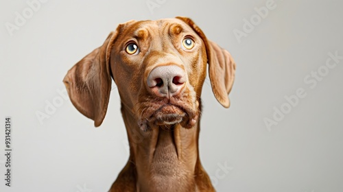 Wallpaper Mural Funny dog isolated on white.  Torontodigital.ca