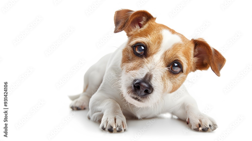 Funny dog isolated on white. Funny dog isolated on white.