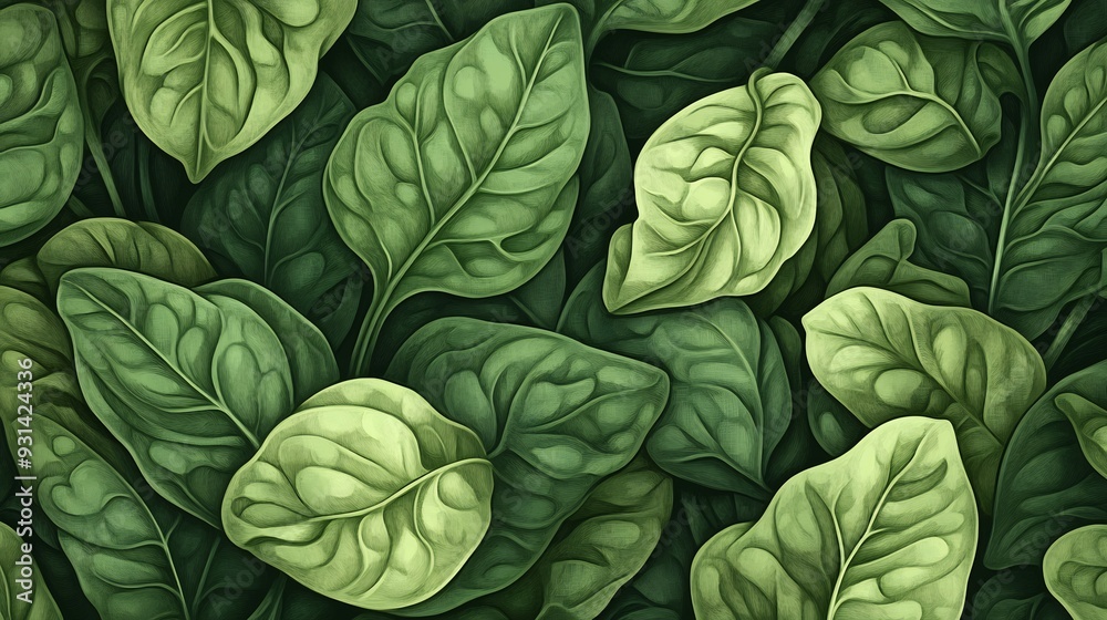 Green Leaf Texture Illustration Green Leaf Texture Illustration