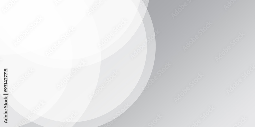 Obraz premium Graphic illustrations circles and curvy strip lines. Geometric wallpaper, gray gradient and glowing light background.