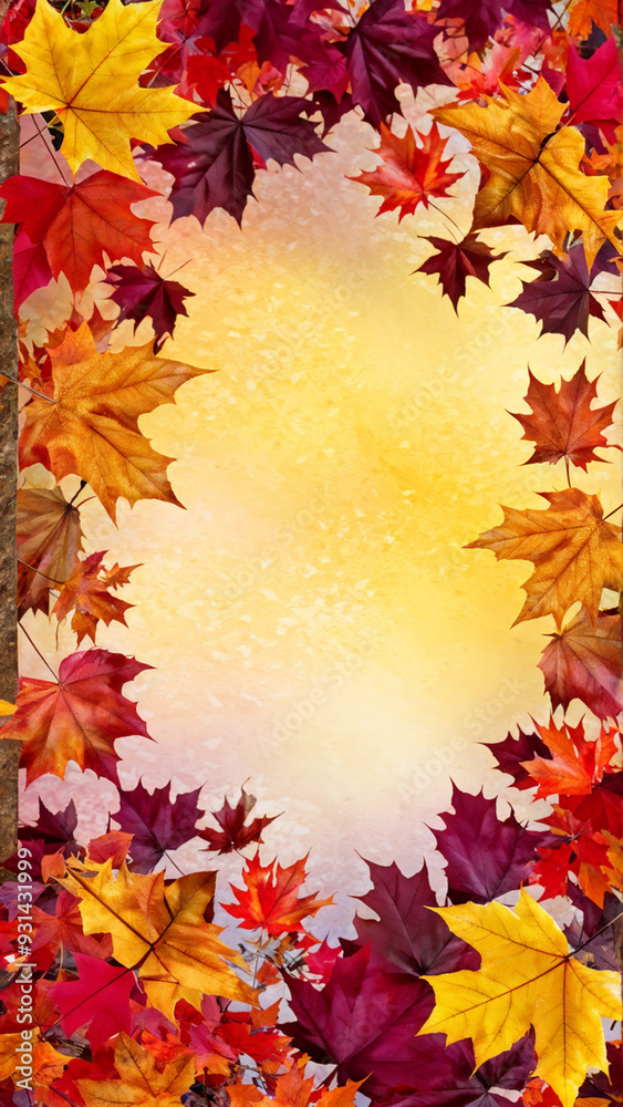 Fototapeta premium autumn leaves background