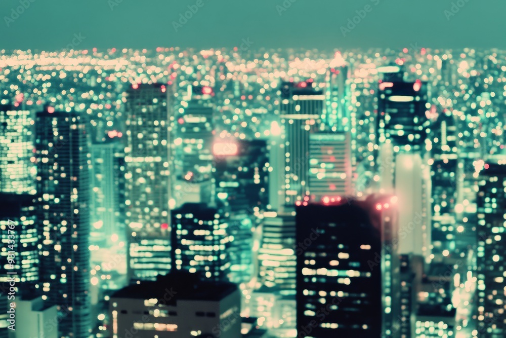 Blured city lights, abstract bokeh background of illuminated. Blured city lights, abstract bokeh background of illuminated.