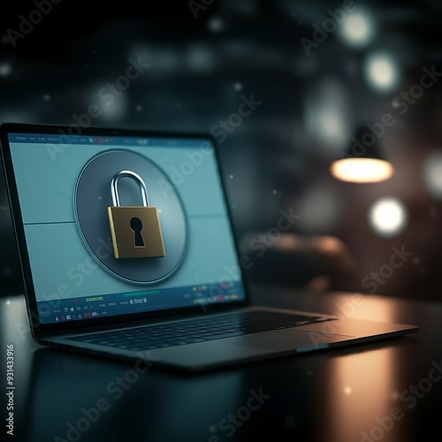 3D Conceptual Illustration of Fraud And Cybersecurity, Online Scam and Security Breach